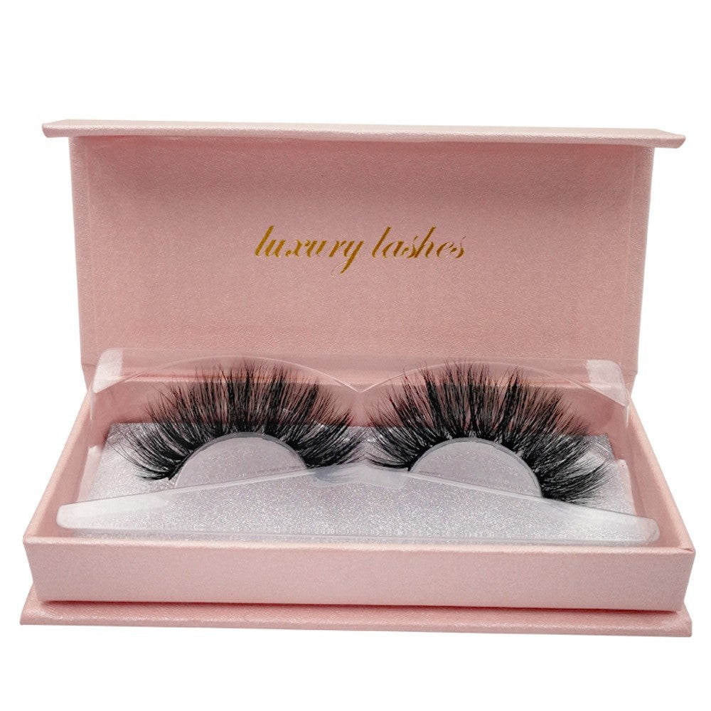 Natural Cross Long 100% Real 3D Fur Eye Lashes Extension False Eyelashes