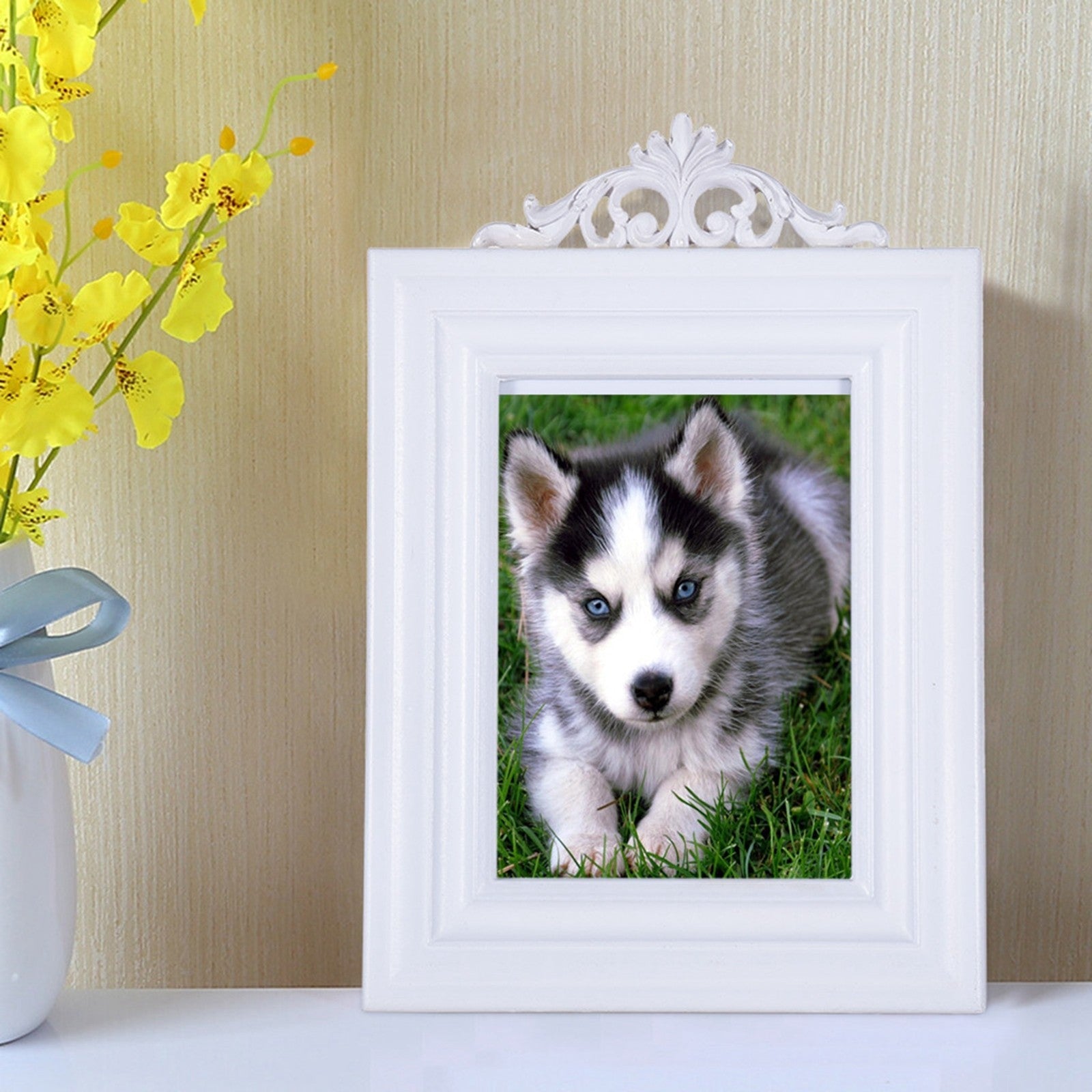 1PC New Family Solid Wood Glass Photo Children's photo frame Frame 7 Inch