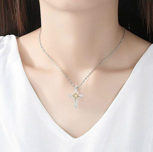 Octagonal Star Cross Alloy Pendant