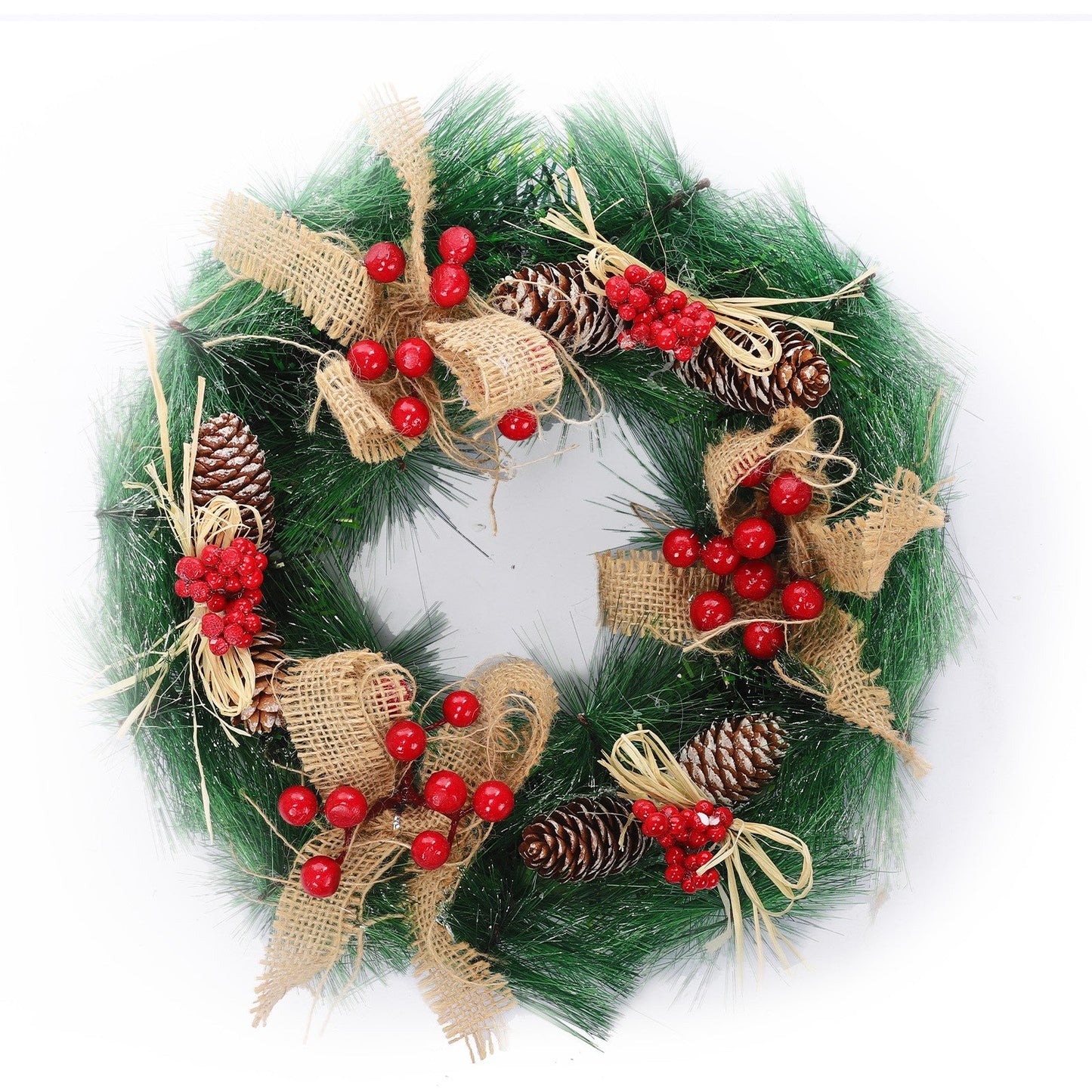 12 Inch Christmas Wreath For Front Door, Artificial Christmas Door Wreaths