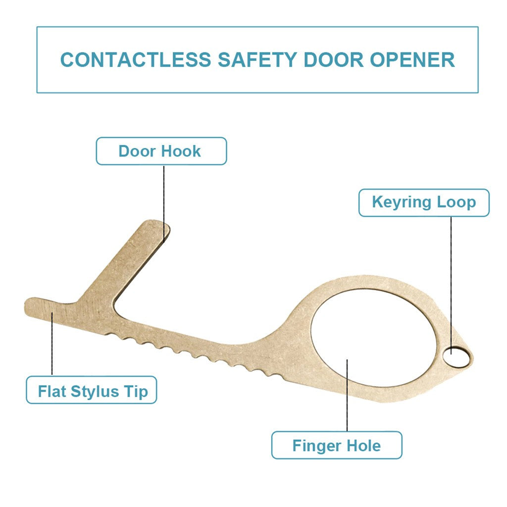 The Safe And Easy Way To Avoide Germs-Contactless Safety Isolation Brass Key