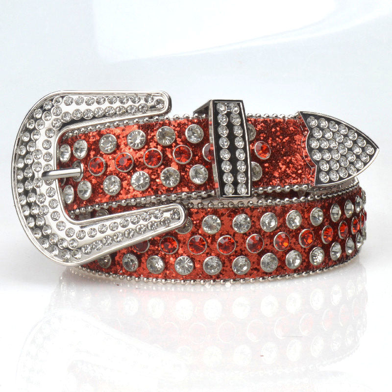 Women's Belt Pin Buckle Rhinestone Extension