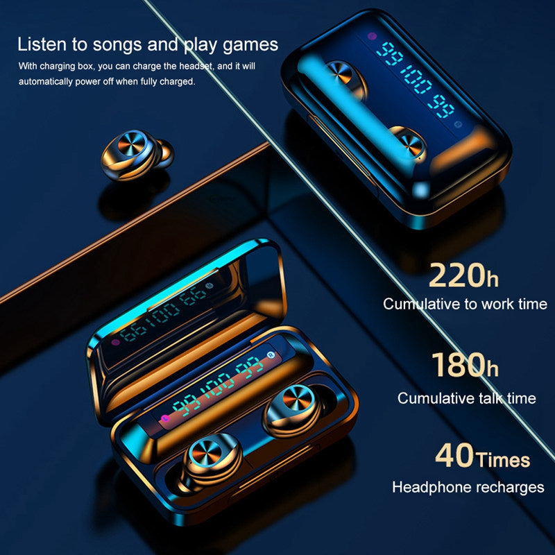 Bluetooth 5.0 Wireless Earbuds Headphone Headset Noise Cancelling Waterproof TWS