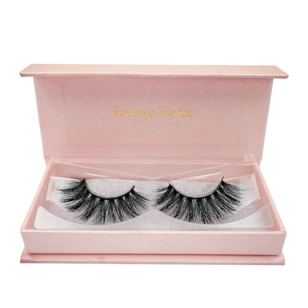 Natural Cross Long 100% Real 3D Fur Eye Lashes Extension False Eyelashes