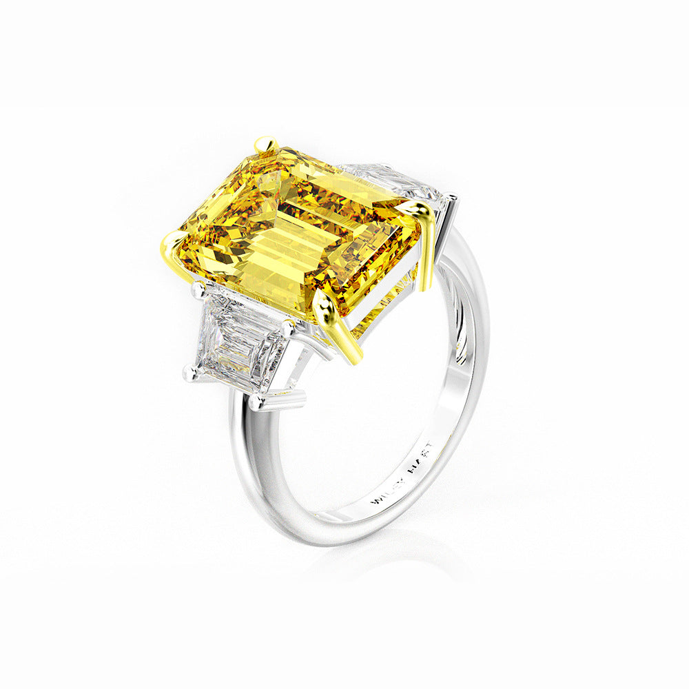 Gemstone ring rectangle