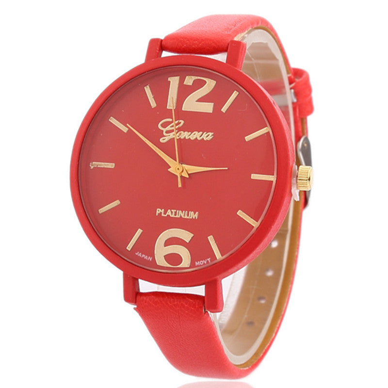 Ladies Fashion Watches Women Dress Watch Quarzt relojes mujer PU Leather Casual Watch