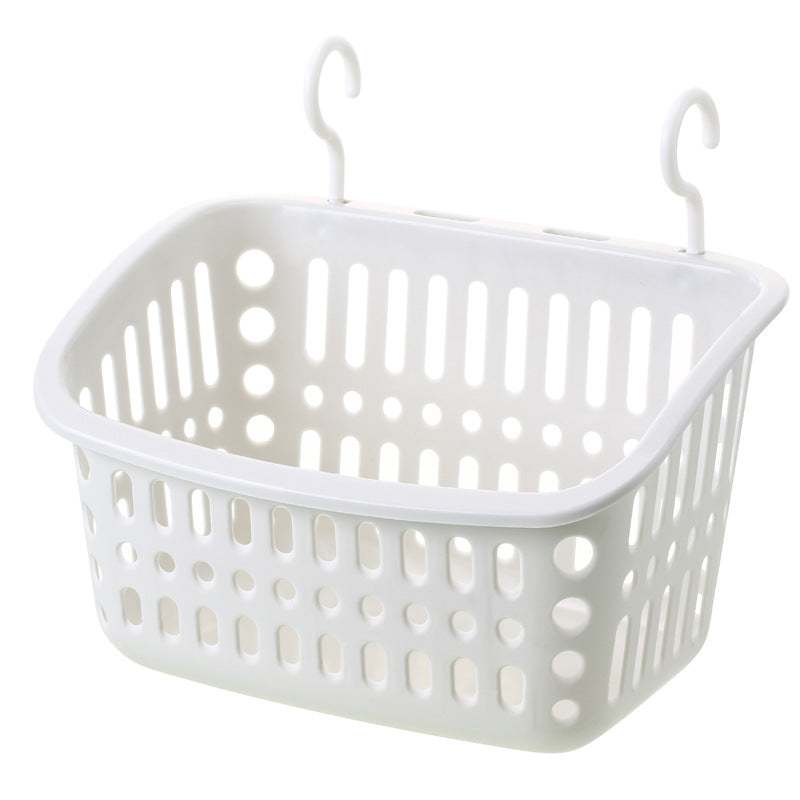 Household Hook Storage Basket Kitchen Hanging Basket Bathroom Bathroom Cosmetics Storage Basket Plastic Basket Storage Basket