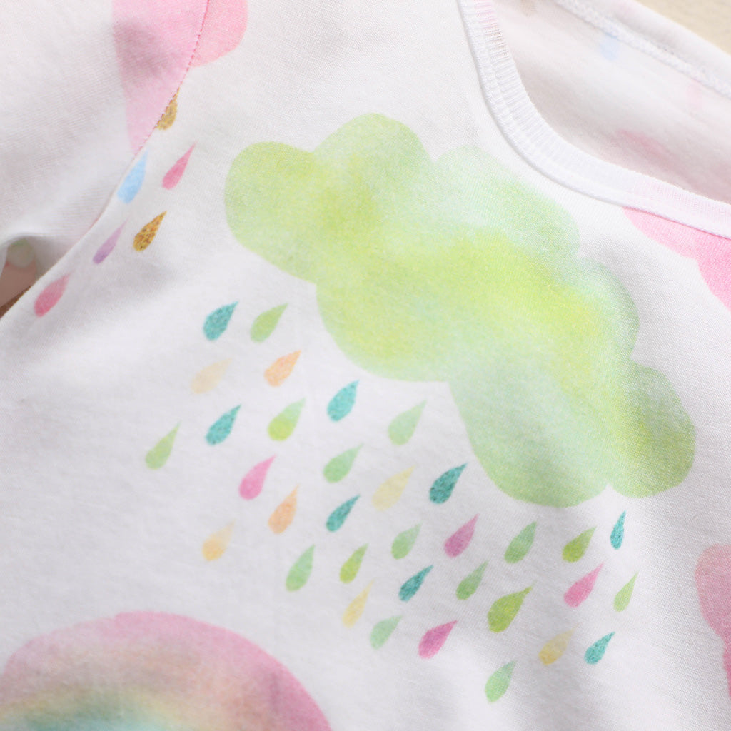 Colorful cloud baby one-piece clothes