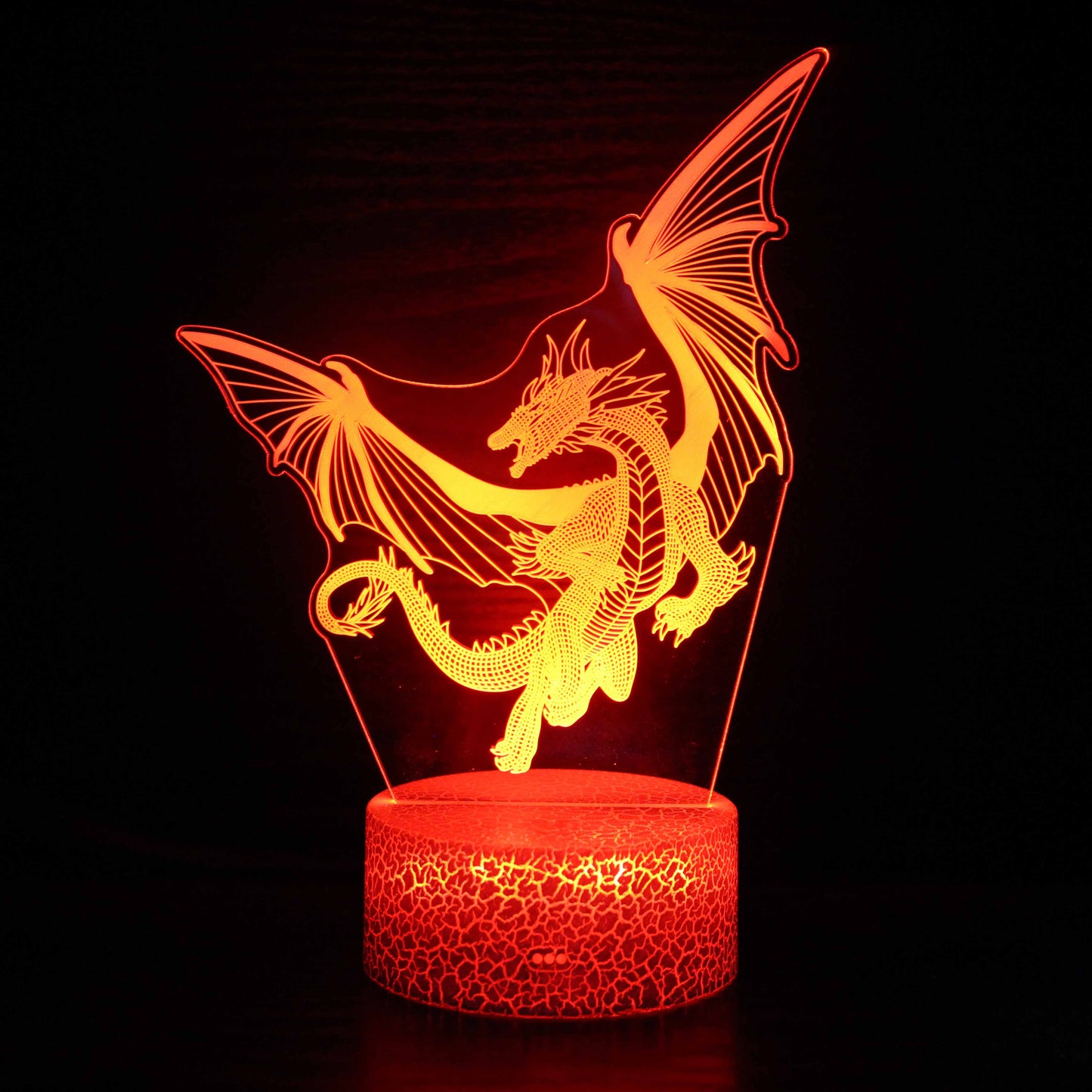 Dinosaur Series Touch Remote Control Creative 3D Desk Lamp Gift Led Seven Color Night Light