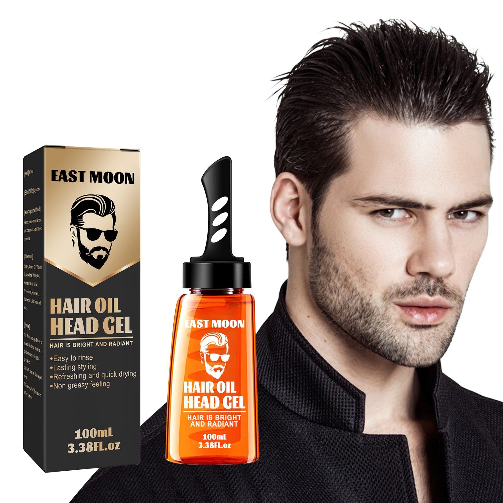 Men's Hair Wax Moisturizing Long-lasting Comb And Styling