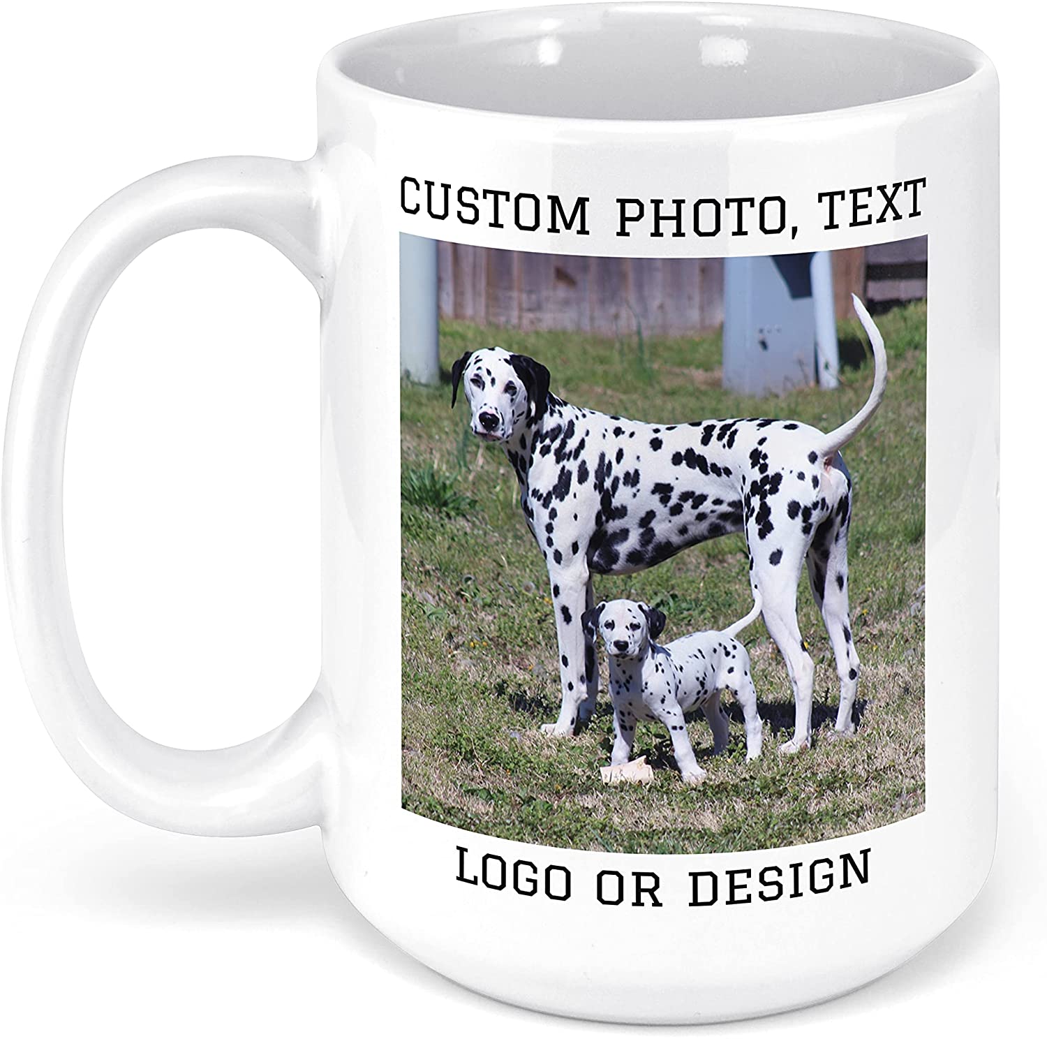 99diy Classic White Ceramics Mug 11 OZ 15 OZ  No Moq & Made In USA & Ships To The USA Only