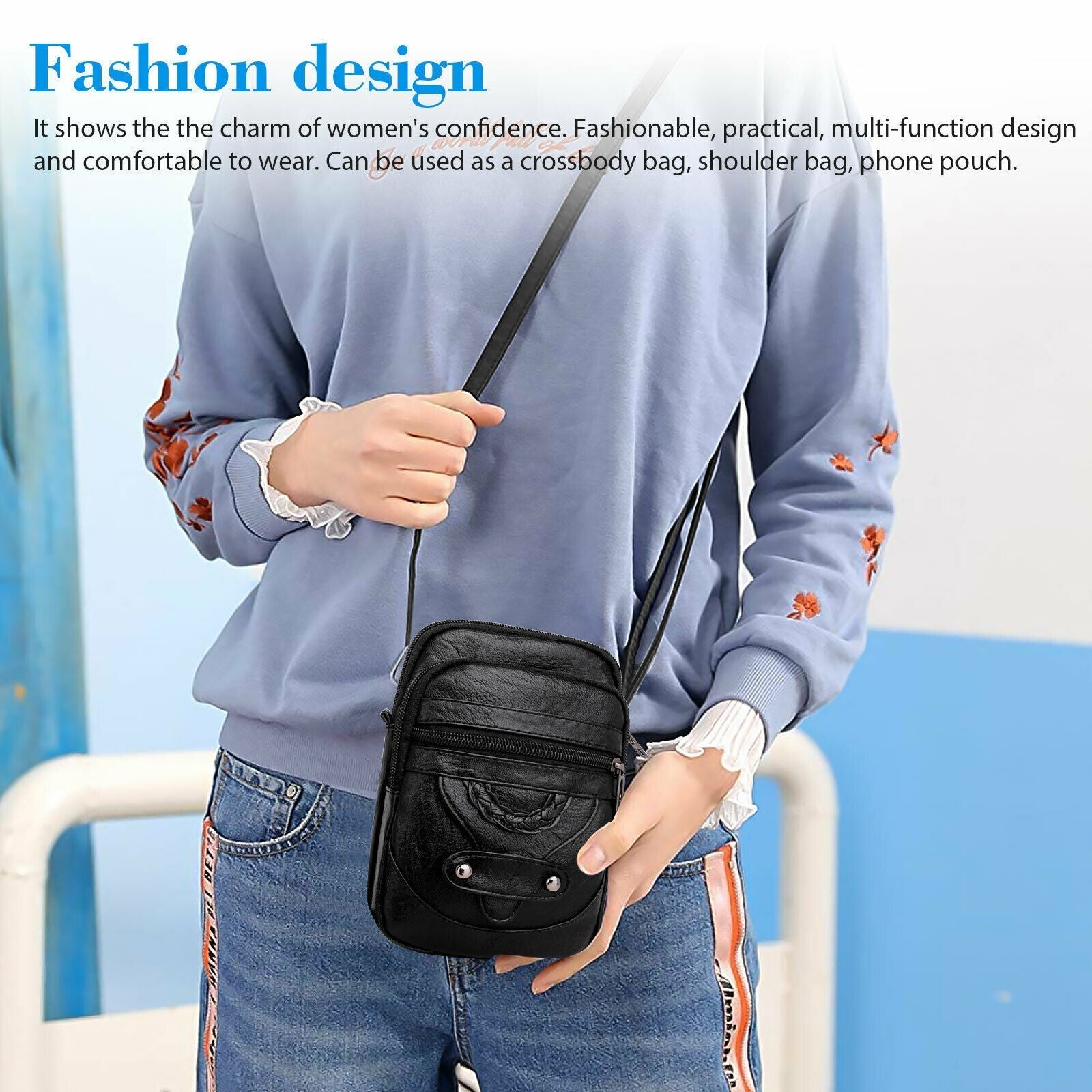 Small Cell Phone Purse Wallet Shoulder Bag