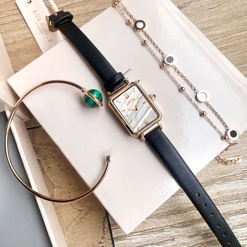 Ladies Simple Casual Belt Quartz Watch