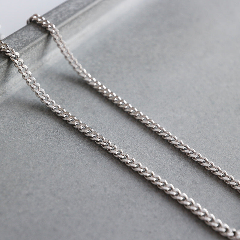 Sterling Silver Simple 2MM Thin Chain Foot Chain