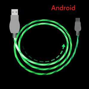 1M led charging cable