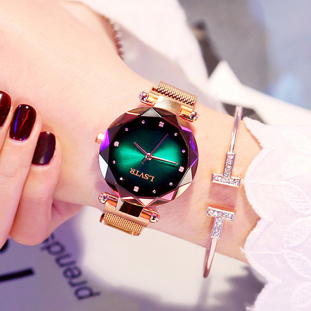 Ladies Starry Sky Magnet Watch Waterproof