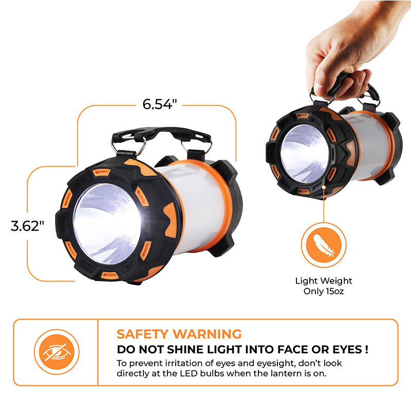 Six Modes 3600mAh Built-in Lithium Battery Outdoor Camping Light