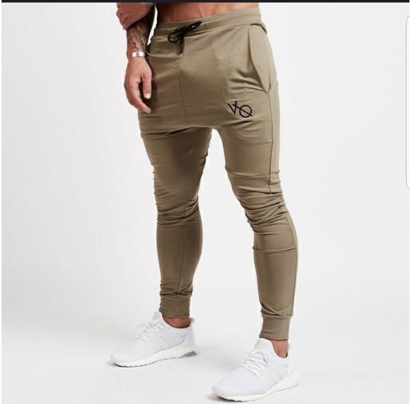 Spring and autumn men's fashion casual slim sports pants men's printed trousers