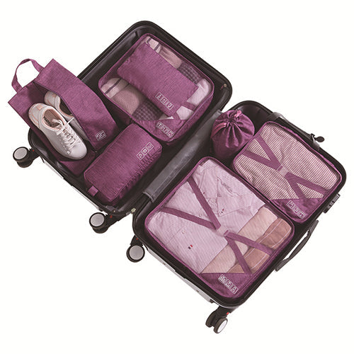 7 parts leisure package travel bag storage bag