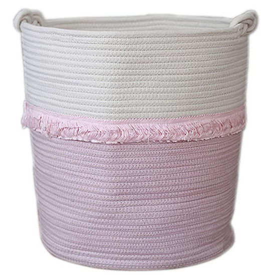 Cotton Woven Tassel Storage Basket Home Decorative Storage Box Houseware Toy Storage Bag Laundry Baskets Nursery Baskets