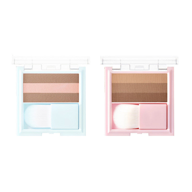 New Contouring Pan Powder Tricolor Highlight Shadow