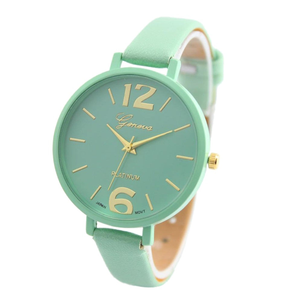 Ladies Fashion Watches Women Dress Watch Quarzt relojes mujer PU Leather Casual Watch