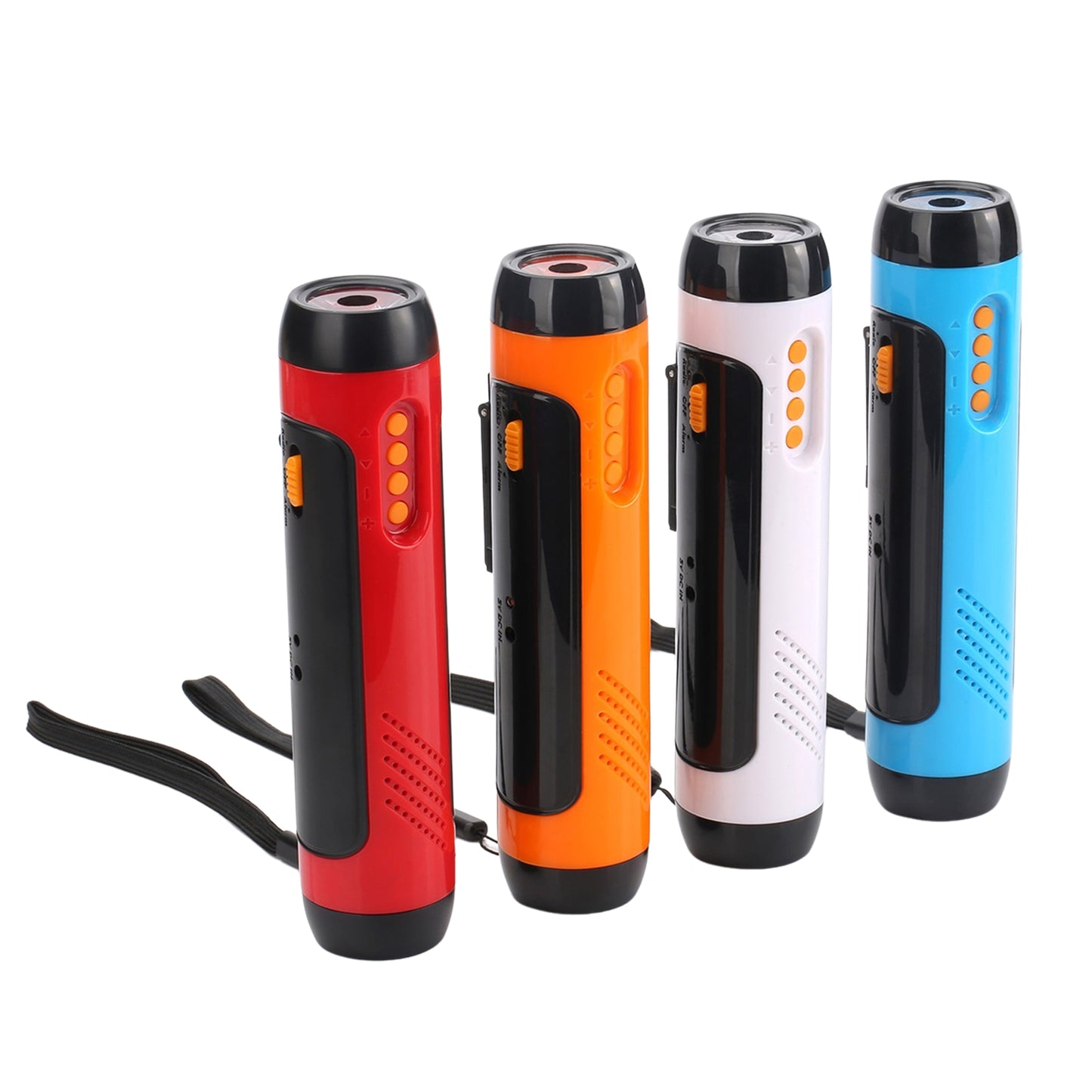 Emergency Hand Cranked Flashlight Distress Alarm