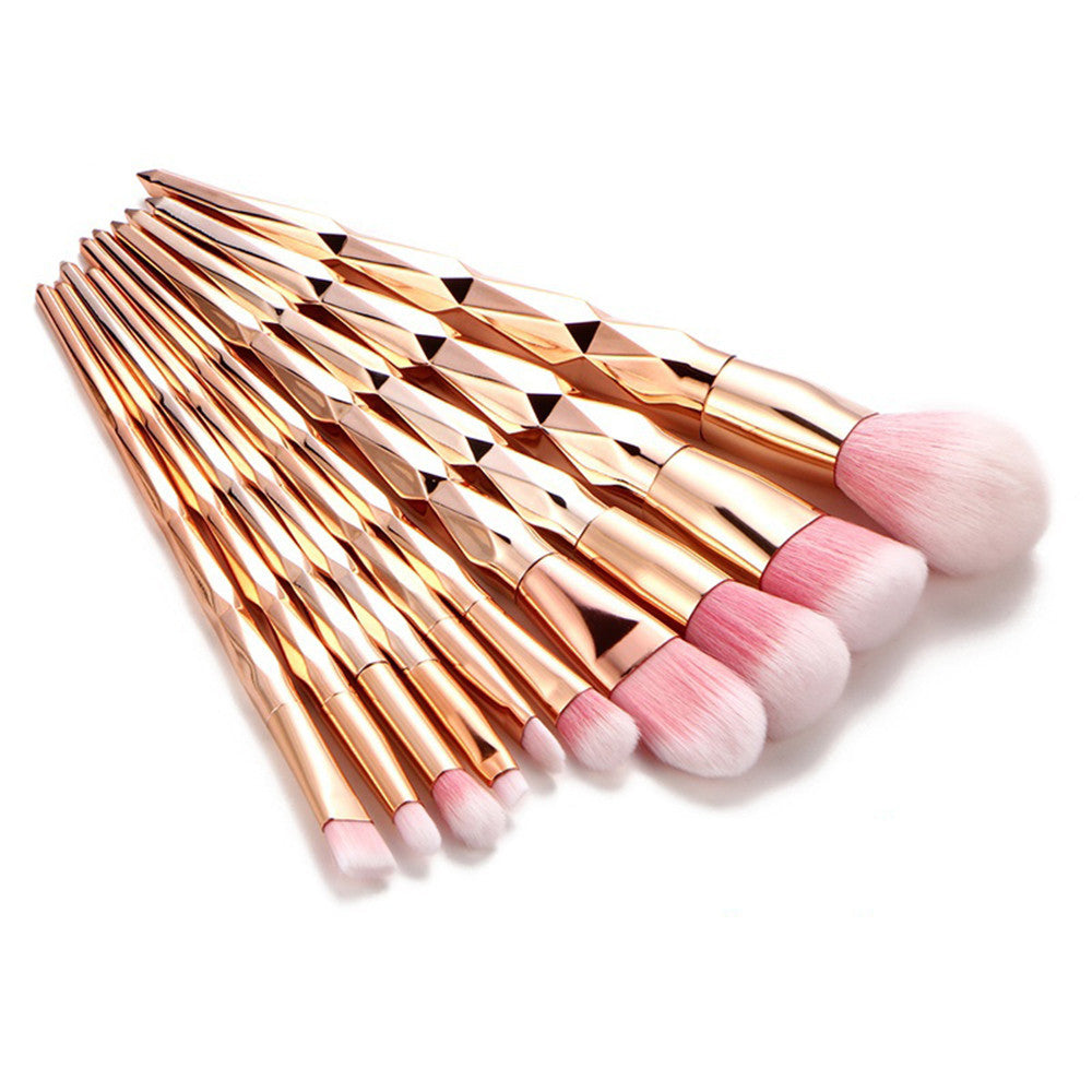 11PCS Make Up Foundation Eyebrow Eyeliner Blush Cosmetic Concealer Brushes