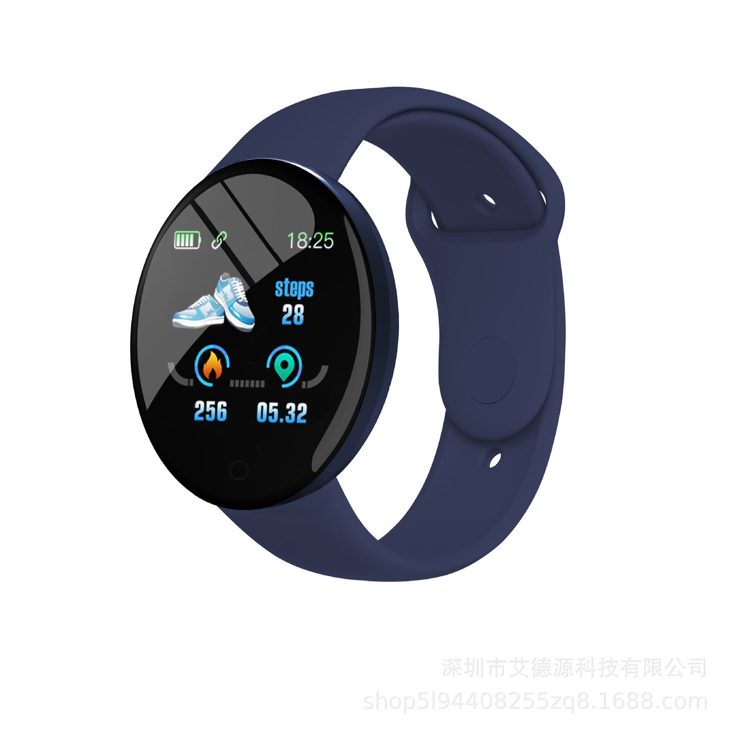 New D18S Macaron Heart Rate Exercise Step Meter Health Monitoring Eight Colors Custom Background Smart Bracelet