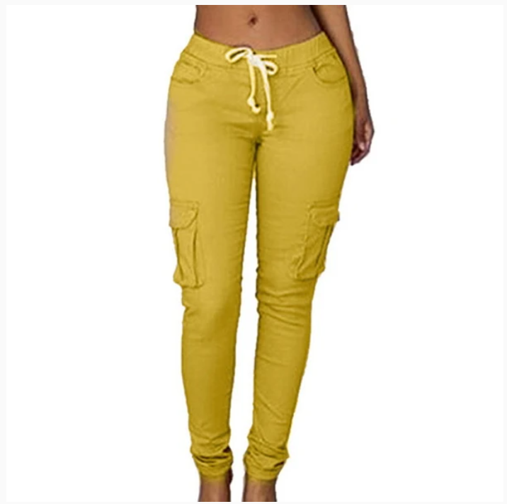 Women's multi-bag casual pants