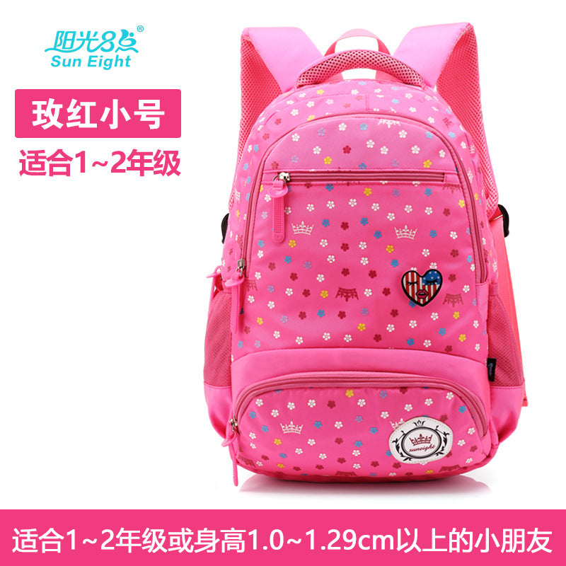 A primary schoolboy and children's schoolbag girl 2-6 grade knapsack knapsack Korean shoulder Princess bag super light weight loss