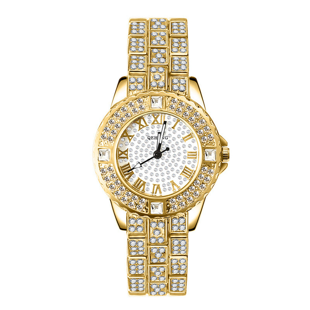 New Women's Suit Bracelet Fashion Exquisite With Diamond English Watch