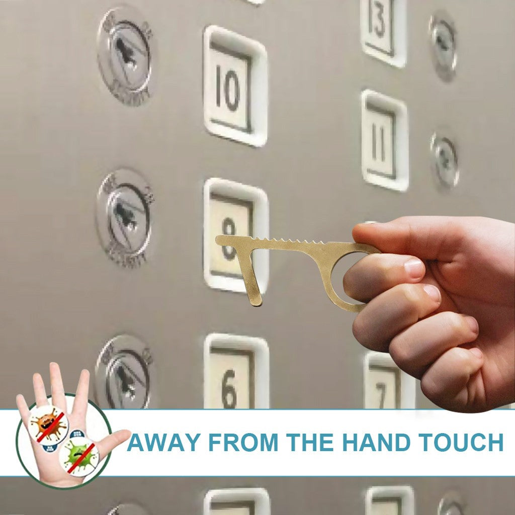 The Safe And Easy Way To Avoide Germs-Contactless Safety Isolation Brass Key