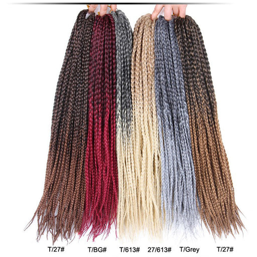 Synthetic Wig Dirty Braid 16-inch Lengthened Small Three-strand Braid