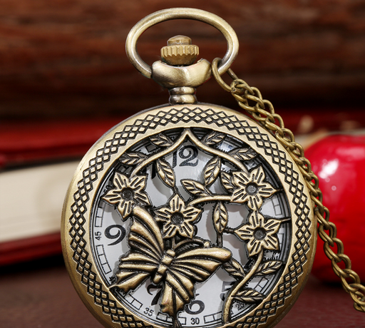 Creative Hollow Butterfly Pocket Watch