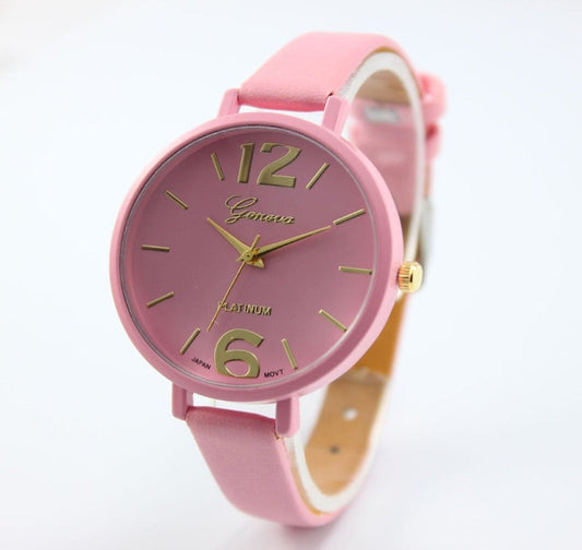 Ladies Fashion Watches Women Dress Watch Quarzt relojes mujer PU Leather Casual Watch