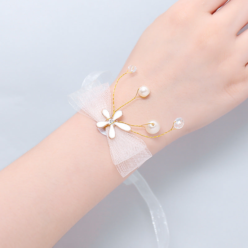 Super Fairy Sisters Children's Hand Flower Beautiful Bride Wedding Korean Style Sen Bracelet