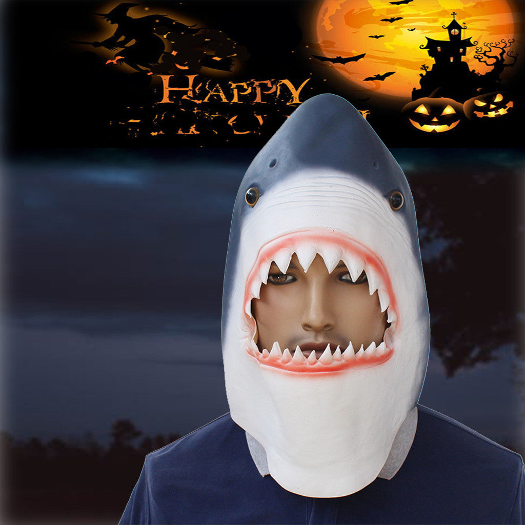 Christmas Halloween Latex Animal Head Mask Shark  For All Occasions