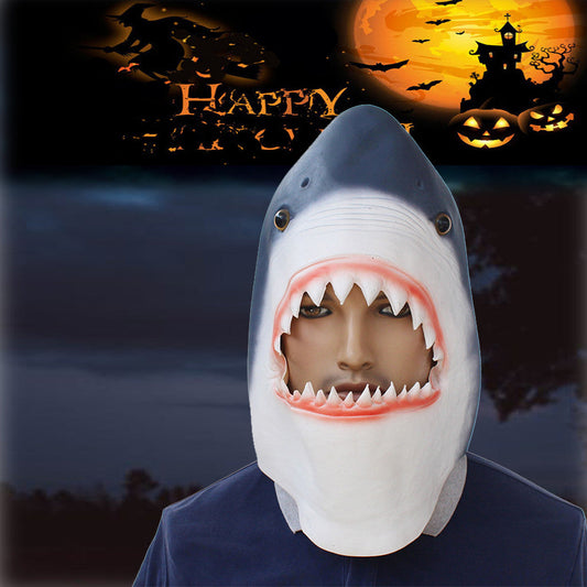 Christmas Halloween Latex Animal Head Mask Shark  For All Occasions