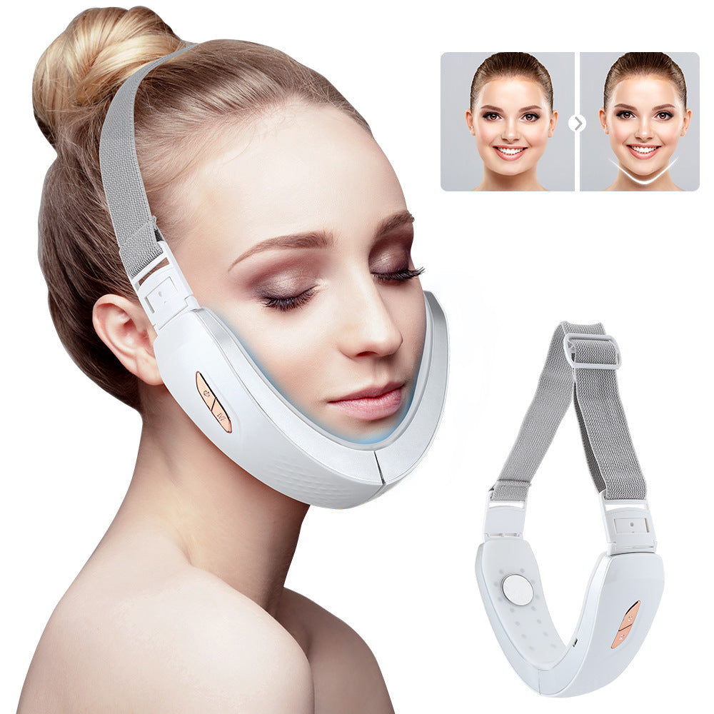 Facial Massager V-Face Beauty Instrument Wireless Remote Control EMS Color Light Vibration Face-Lifting Instrument