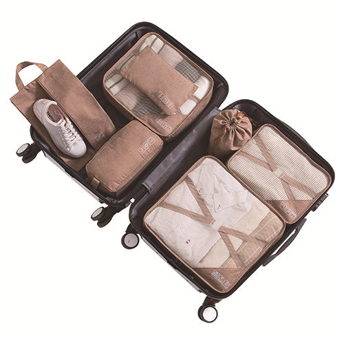 7 parts leisure package travel bag storage bag