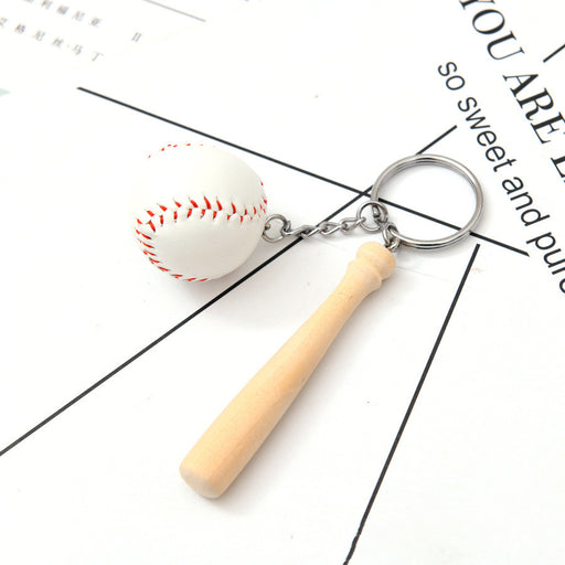 Simulation Baseball Keychain Bat Pendant