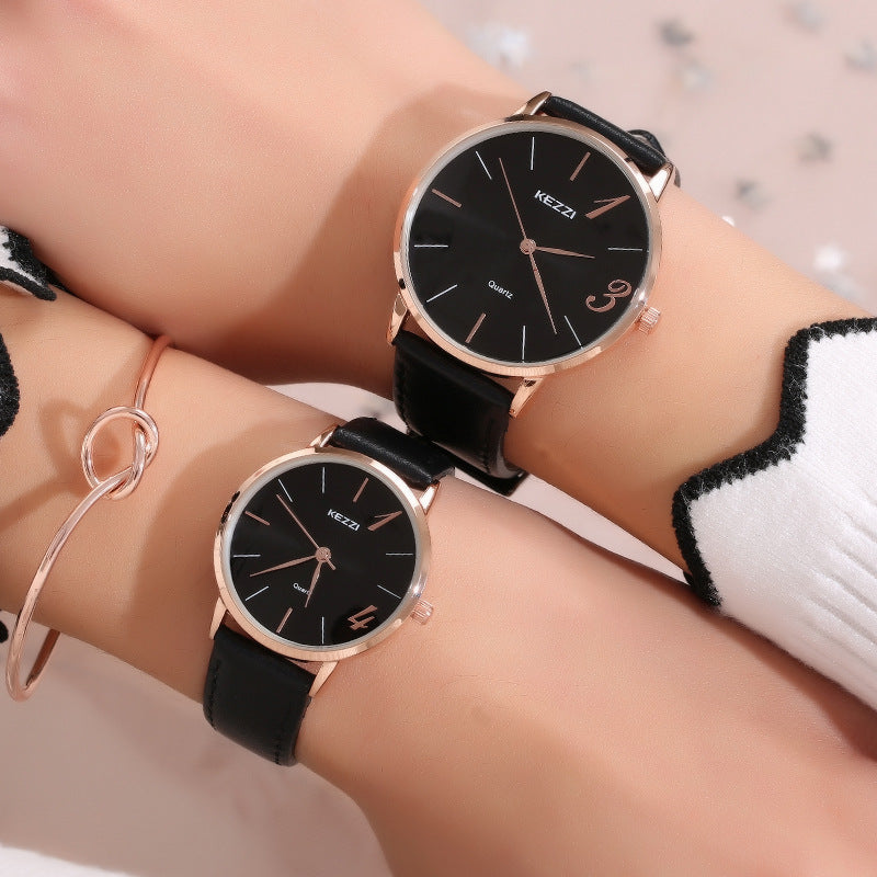 Couple belt waterproof watch