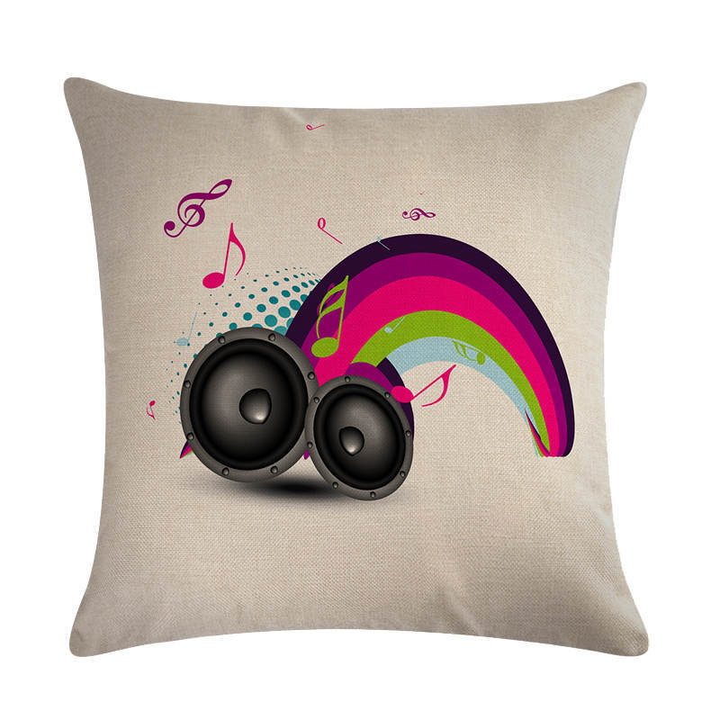 Abstract Guitar Series Linen Pillowcase Cushion Cover