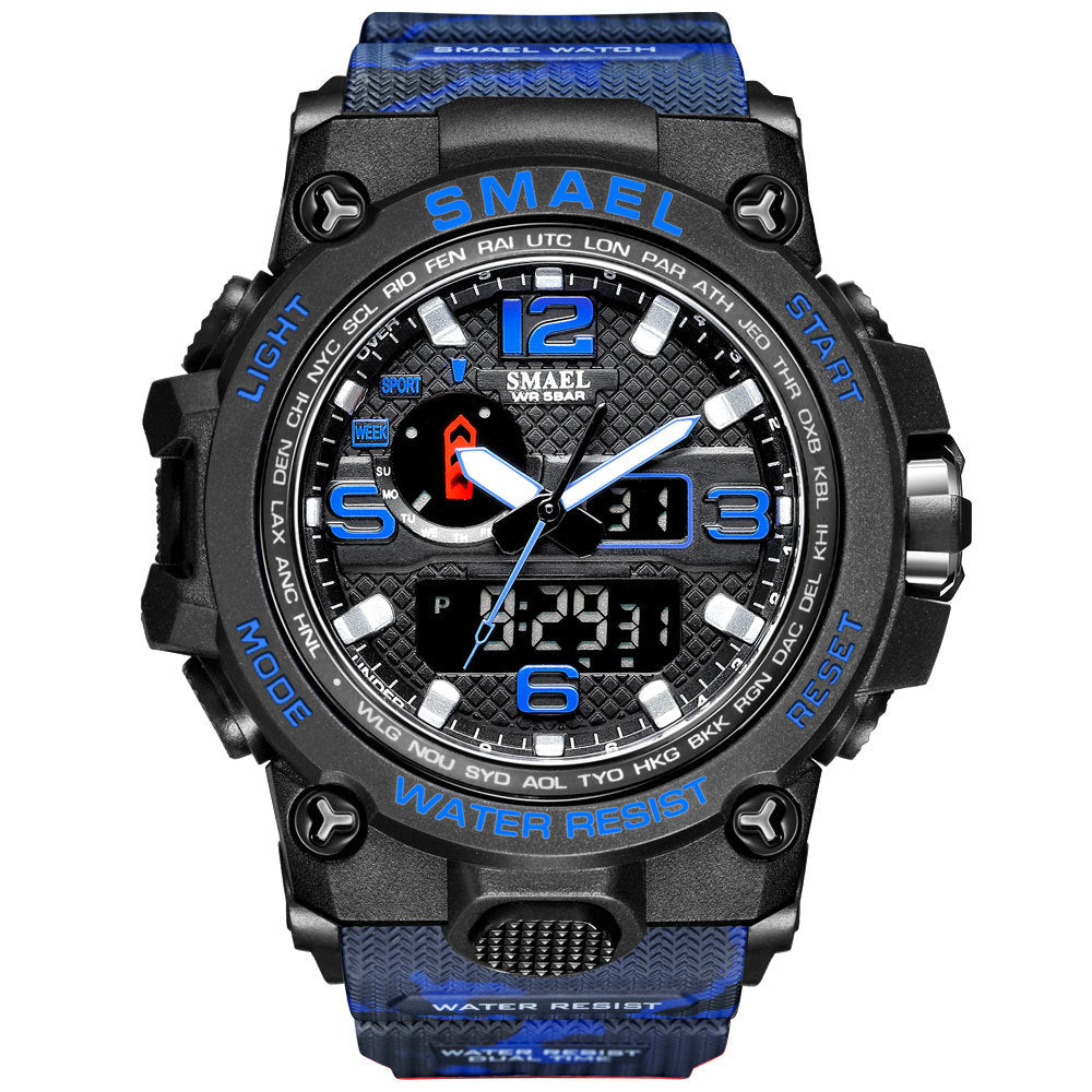 Color Men's Anti-fall Luminous Alarm Clock Sports Watch