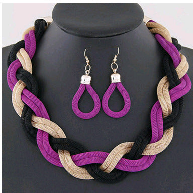 Hand-woven rope necklace chain