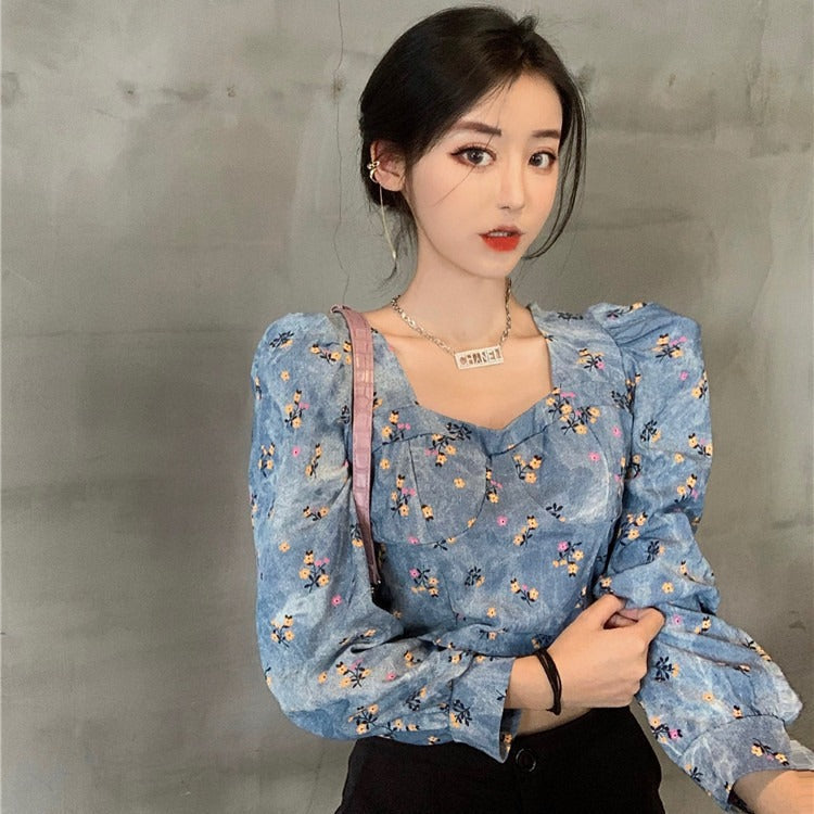 Short floral top