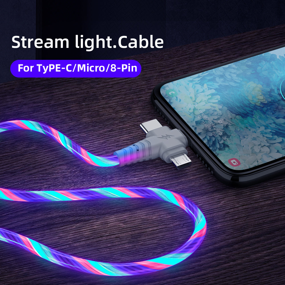 Fast charging cable aluminum alloy streamer data cable