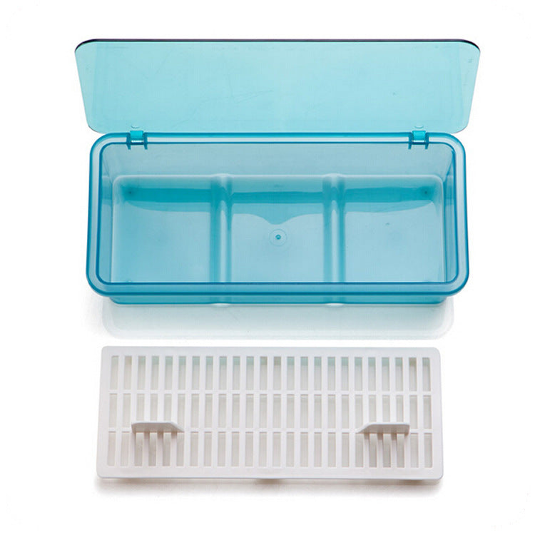 Draining And Dustproof Tableware Storage Box Simple And Fashionable Chopsticks Box Kitchen Storage Supplies Plastic Chopsticks Cage