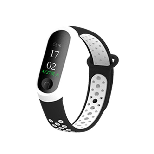 Newest Millet Silica Bracelet 3 4 Wristband Smart Sports Bracelet Replacement For Xiaomi Mi band 3 4 Wristband Fitness Watch